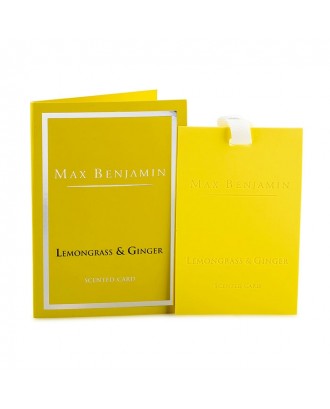 Card parfumat, Lemongrass Ginger, colectia Classic - MAX BENJAMIN